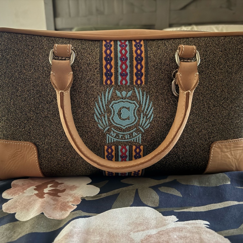 Consuela Tan and Brown Satchel